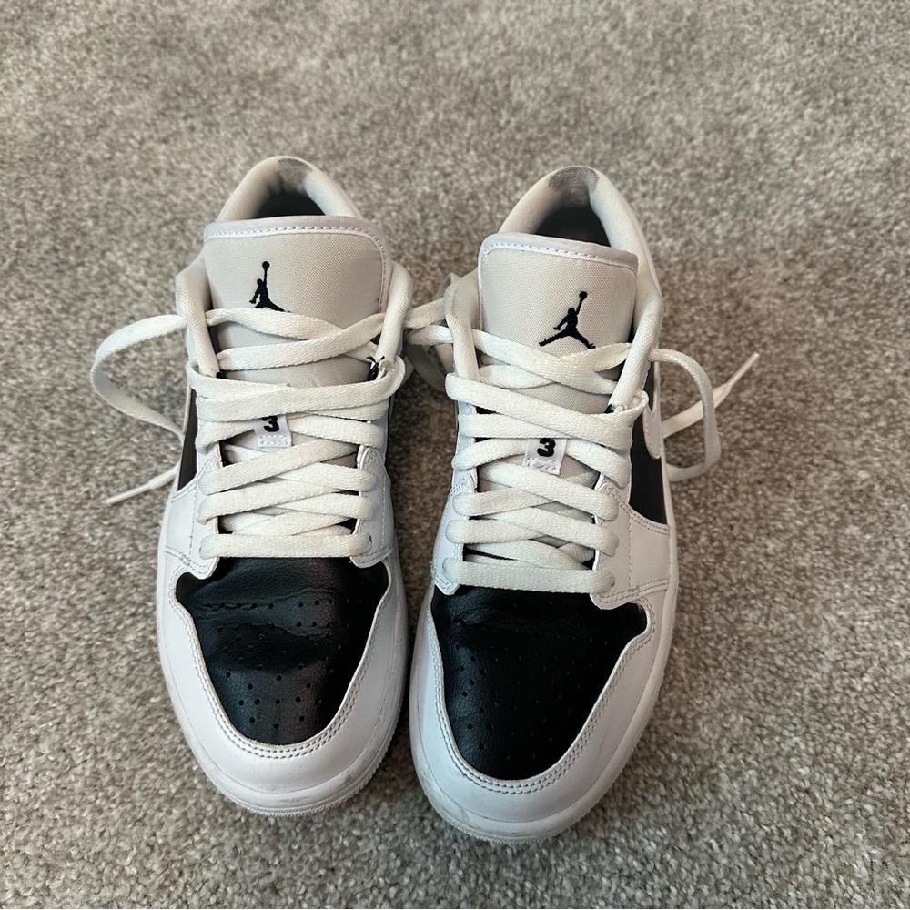 Nike Air Jordan 1 “Reverse Pandas” Black and White Sneakers - Size 8 - Picture 7 of 8
